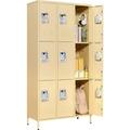 STANI Metal Locker 9 Doors Employees Locker Storage Cabinet Locker School Hospital Gym Locker Requires Assembly