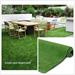 FAMAPY 6.6 x 10 Faux Green Grass Turf Indoor Outdoor Area Rug - 6.6ft x 10ft