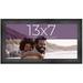 13X7 Frame Black Real Wood Picture Frame Width 1.5 Inches | Interior Frame Depth 0.5 Inches | Barn Black Distressed Photo Frame Complete With UV Acrylic Foam Board Backing & Hanging Hardware