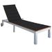 moobody Patio Sun Loungers with Cushion and Wheels Garden Acacia Wood Backrest Adjustable Chaise Lounge Chair Steel Frame Sunlounger for Pool Deck Outdoor Furniture