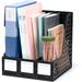 Magazine Organizers Binder Organizer for Desk Plastic Vertical File Holder Magazine Racks Desk Accessories for Office Home or School