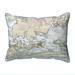 Betsy Drake 11 x 14 in. Orange Beach AL Nautical Map Small Corded Indoor & Outdoor Pillow