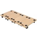 Furniture Moving Dolly Heavy Duty Wood Rolling Mover with Wheels for Piano Couch Fridge Heavy Items Securely Holds 500 Lbs (4pcs 22.8 x11.2 Platform)