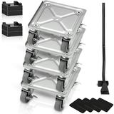 BENTISM Furniture Dolly Furniture Moving Dollies with 360Â° PP Swivel Wheels & Carbon Steel Panel 500 Lbs Capacity Furniture Lift Mover Tool Set for Moving Heavy Furniture Refrigerator Sofa