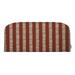 RSH DÃ©cor Indoor Outdoor Single Foam Wicker Loveseat Cushion Standard Dash Farrow Red Stripe