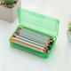 VerPetridure Plastic Pencil Box Large Capacity Pencil Boxes Pencil Case Clear Pencil Box for Girls Boys with Snap-tight Lid Stackable Design and Stylish Office Supplies Pencil Box for School