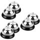 6 Pcs Chuancai Bell Bells for Crafts Reception Bell Desktop Bell Classroom Bell Metal Table Bell Customers Service Bell Retro Call Bell Call Single Bell Metal Small Silver