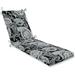 SHMAMT Paisley Outdoor Patio Chaise Lounge Cushion Plush Fiber Fill Weather and Fade Resistant 72.5 x 21 Blue/Green Pretty