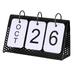 Simple Perpetual Calendar Home Table Free Standing Office Ornaments Black