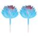 Uxcell Mini Artificial Succulents Unpotted Faux Succulent Picks Fake Succulent Plants Blue Red 2 Pack