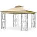 Replacement Canopy For Garden Treasures Geo 10Ft Gazebo - Riplock 350 - Beige