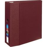 Bilot Heavy-Duty 3 Ring Binder 5 Inch EZD Rings 2.3/4.8 Inch Spine 1 Maroon Binder (79366)