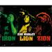 Posterazzi Bob Marley - Iron Lion Zion Colors Poster Print - 16 x 20 in.