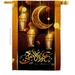 Ornament Collection Blessed Eid Religious al Fitr Double-Sided Garden Decorative House Flag Multi Color