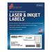 NSN Skilcraft Weatherproof Mailing Laser Labels - 50 Labels