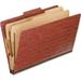 Top-Tab Pressboard Classification Folders 2/5 Cut Legal Size Brick Red 10 per Box (2257R)