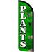 Plants Windless Stay-Open Feather Swooper Flag Banner Kit: 15 Pole Set Galvanized Steel Stake