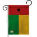 Breeze Decor BD-CY-G-108308-IP-DB-D-US15-BD 13 x 18.5 in. Guinea Bissau Burlap Flags of the World Nationality Impressions Decorative Vertical Double Sided Garden Flag