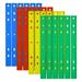 100 Pack of Bulk Wholesale Plastic 12 L Metric Rulers for Kids Students and Classrooms in Red Yellow Blue and Green - 100 Count of Plastic 12 L Metric Rulers