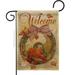 Breeze Decor BD-HA-G-113044-IP-DB-D-US12-AM 13 x 18.5 in. Cornucopia Wreath Burlap Fall Harvest & Autumn Impressions Decorative Vertical Double Sided Garden Flag