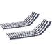 Resenkos 2PCS Set Outdoor Lounge Chair Cushion Replacement Patio Funiture Seat Cushion Chaise Lounge Cushion Blue and White Stripes