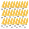 Dainzusyful Tools Kitchen Utensils Set 30 X Stainless Steel Corn Cob Holder Impale The Pins On The Holder To Each Side Of Corn Cob s Ears And Hold Onto The Handles Of Th Kitchen Gadgets