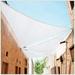 ctslt size order to make 26 x 26 x 26 white triangle sun shade sail canopy mesh fabric uv block - heavy duty - 190 gsm - 3 years warranty (we make size)