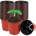 4 Plastic Plant Nursery Pots Mini Planters Seedlings Flower Plant Container Seed Starting Pots Plants Flowerpot Garden Decor(50 Pack)