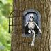 Aihimol Halloween Open Window Horror Skeleton Man Garden Voyeur Funny Garden Voyeur Funny Tree Decoration Outdoor Sculptures Halloween Garden Outdoor Skeleton Decoration