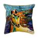 Betsy Drake 22 x 22 in. Colorful Horse Zippered Indoor & Outdoor Pillow Extra Large