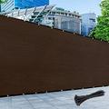 Size 6 X 83 Brown Fence Privacy Screen With Zip Tie Out Door Grade