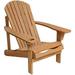 Folding Adirondack Chair Lounge Chairs for Outside Adirondack Chairs with Cup Holder Oversized Chair Outdoor Lounge Chairs Fir Wood Lawn Chairs for Patio Poolside Garden