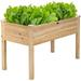 Raised Garden Bed Wood Planter Box With Legs Drain Holes Elevated Garden Bed For Vegetables Standing Garden Container Planter Raised Beds For Backyard Patio 49 Lx23 Wx30 H