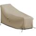 Patio Chaise Lounge Cover 12 Oz Waterproof - 100% Weather Resistant Outdoor Chaise Cover PVC Coated With Air Pockets And Drawstring For Snug Fit (82 W X 57 D X 32 H Beige)