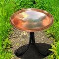 Achla Metal Bird Bath with Tripod Stand Copper Plated