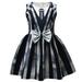 Wednesday Costume Dress Girls Halloween Dress Up Kids Birthday Party Outfits