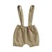 Shuttle tree Newborn Baby Boys Bloomers Diaper Cover Suspenders Waffle Cotton Shorts