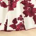 Aayomet Girls Elegant Dresses Long Ruffled Sleeve Patchwork Floral Print Princess Dress Outfits (Red 160/12Y)