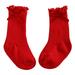 JDEFEG Rubber Baby Socks Baby Socks Toddlers Boys Girls Socks Soft Bottom Toddler Shoes Socks Princess Socks Floor Socks for Children Kids Socks and Mittens Baby Boy Cotton Red M