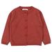 Shldybc Baby Days Savings! Toddler Baby Boys Girls Cardigan Baby Button-Down Basic Crew Neck Solid Color Cardigan Children s Sweater Girls Cardigans on Clearance( Red 2-3 Years )