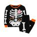 YDOJG Boy Clothes Outfit Set Family Feeling Kids Toddler Girls Skeleton Pajamas Sets For Toddler Glow In The Dark For 3-4 Years