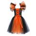 Youmylove Dresses For Girls Toddler Kids Baby Girls Magnificent Witch Black Gown Fancy Dress Up Party Tulle Dresses