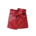 TOPGOD Kids A-Line Skirt Toddler Solid Color High Waist Midi Skirt with Pockets and Waist Belt for Fall Winter