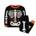 YDOJG Boy Clothes Outfit Set Family Feeling Kids Toddler Girls Skeleton Pajamas Sets For Toddler Glow In The Dark For 3-4 Years