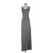 Bella Luxx Casual Dress - A-Line Scoop Neck Sleeveless: Gray Dresses - Women's Size X-Small