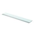 moobody 2 Piece Shelves Glass Panel Clear for Living Room Kitchen Bathroom Bedroom Home Office Shop 35.4 x 4.7 Inches (L x W)