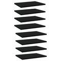 moobody 8 Piece Bookshelf Boards Engineered Wood Replacement Panels Display Stand Shelves for Bookcase Storage Cabinet Shelf Unit 15.7 x 11.8 x 0.6 Inches (W x D x H)