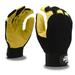 12-Pack of Cordova 77274 Pit Pro Activity Glove Work Gloves Deerskin Leather Palm Black Spandex Back Hook & Loop Closure X-Large