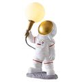 Miumaeov Astronaut Table Lamp Resin Moon Night Light Kids Room Spaceman Moon Desk Lamp