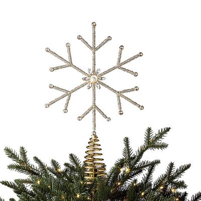Beaded Snowflake Tree Topper - Frontgate